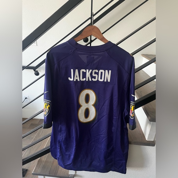 NFL Other - Lamar Jackson Jersey - Mens XL Purple and White